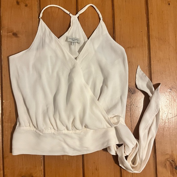 Habitual Camryn Side Tie Racerback Tank Sz M - Picture 2 of 6